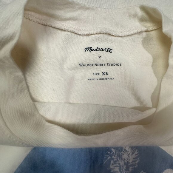 Oversized Madewell x Walker Noble Studios Graphic Short Sleeve Shirt Size XS - Picture 6 of 6